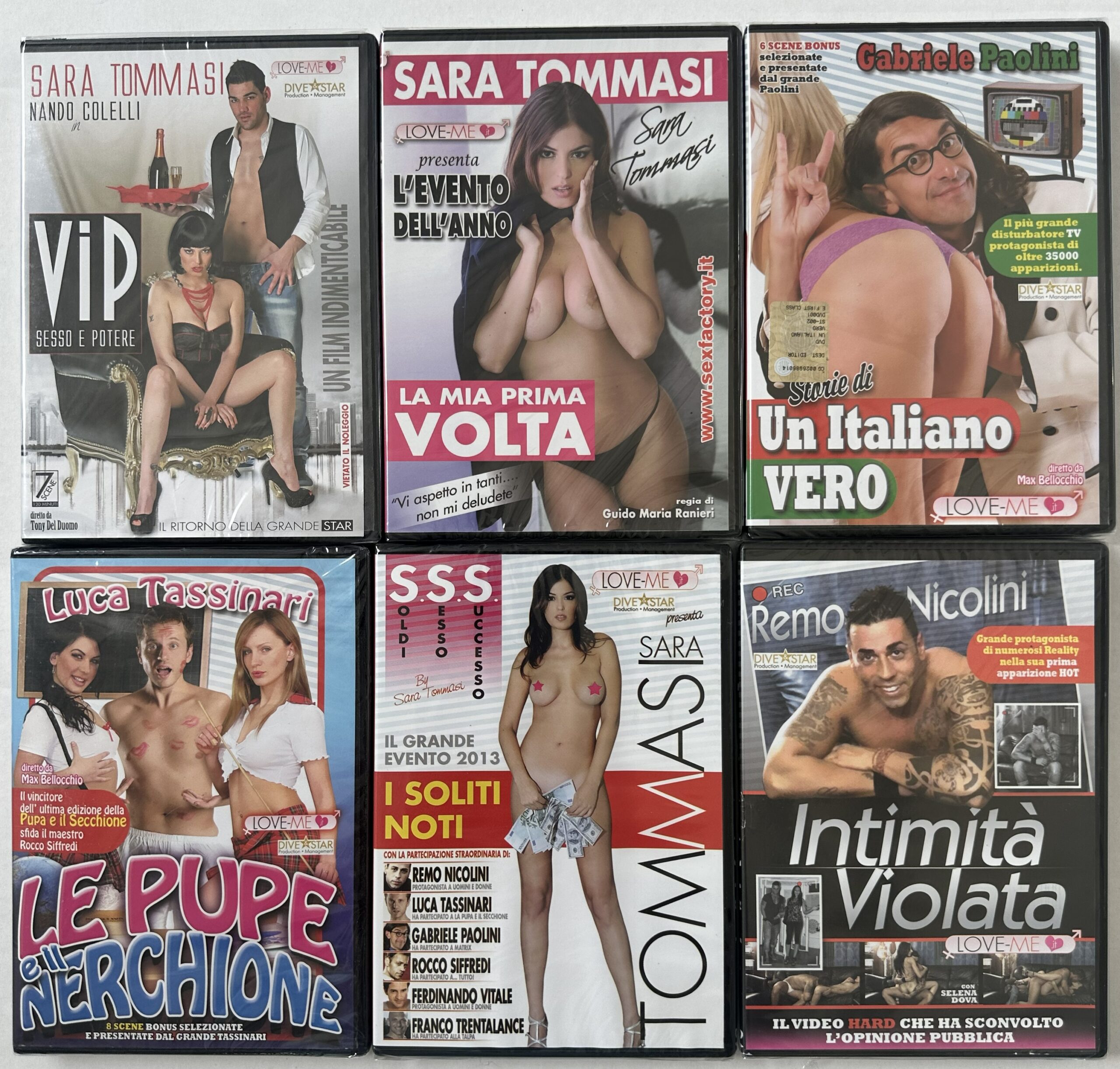 SPECIAL PACK 6 FILM 6 DISC 6 BOX SC.2 SARA TOMMASI LOV1/ST001-02-03-04-05