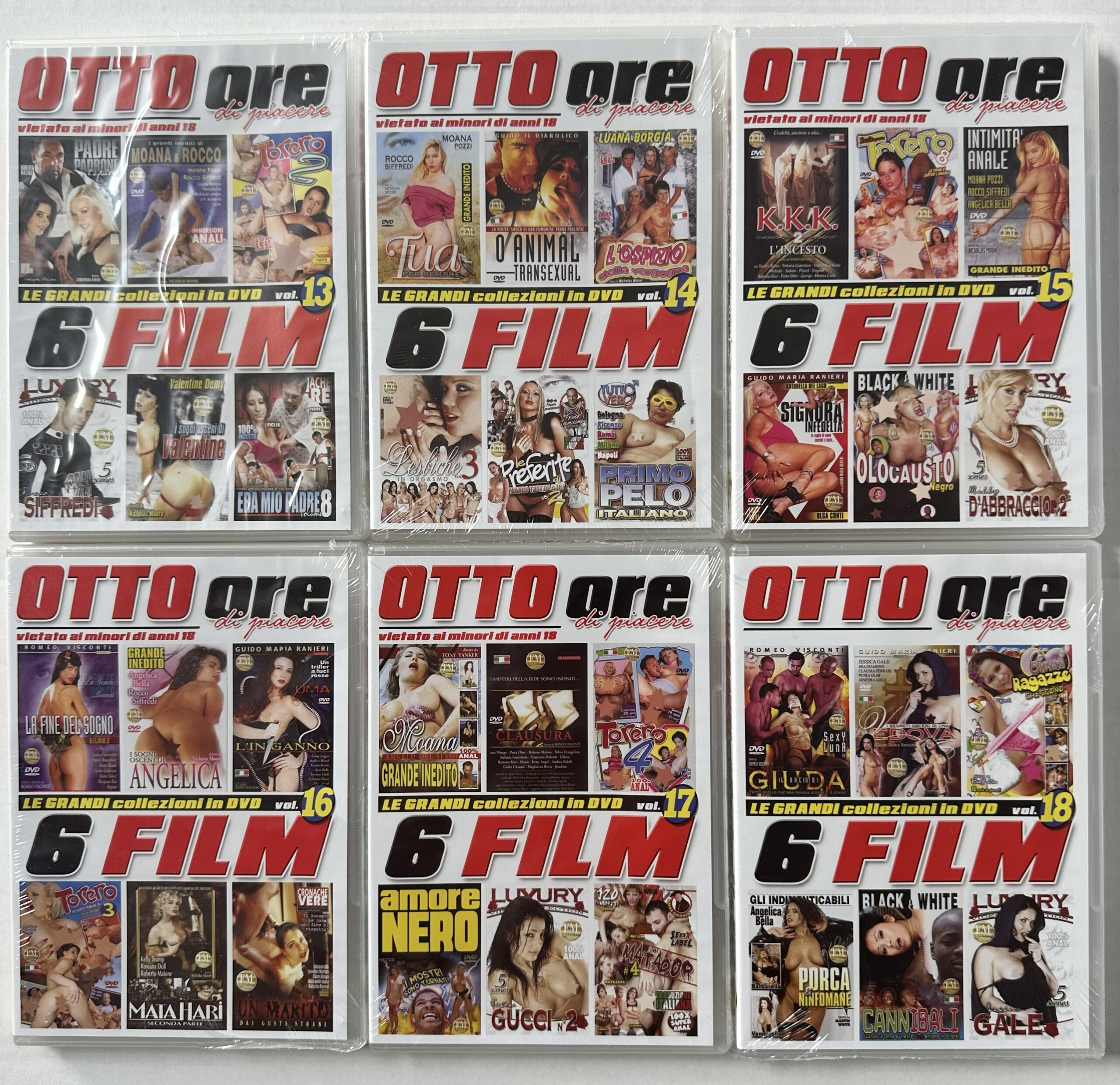 SPECIAL PACK 6 DISC X 36 FILM OTTO ORE SPECIAL COLLECTION SC.1/13-14-15-16-17-18